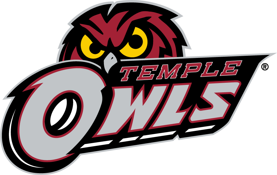 Temple Owls 2014-2017 Secondary Logo v3 diy DTF decal sticker